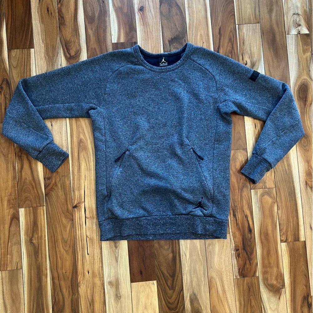 Jordan heather zip crew sweatshirt